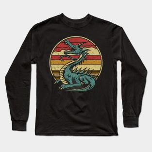 Retro vintage dragon Long Sleeve T-Shirt